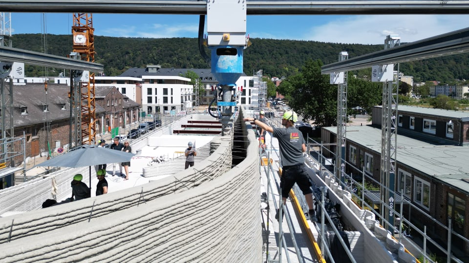 Baustelle in Heidelberg.