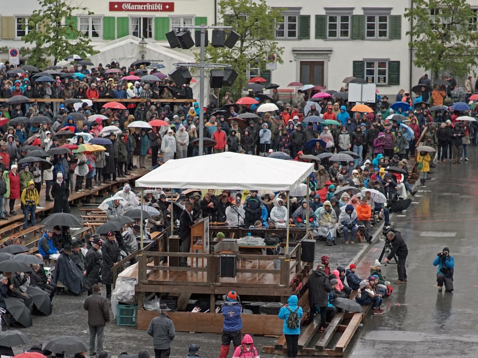 Der Zaunplatz während der Landsgemeinde