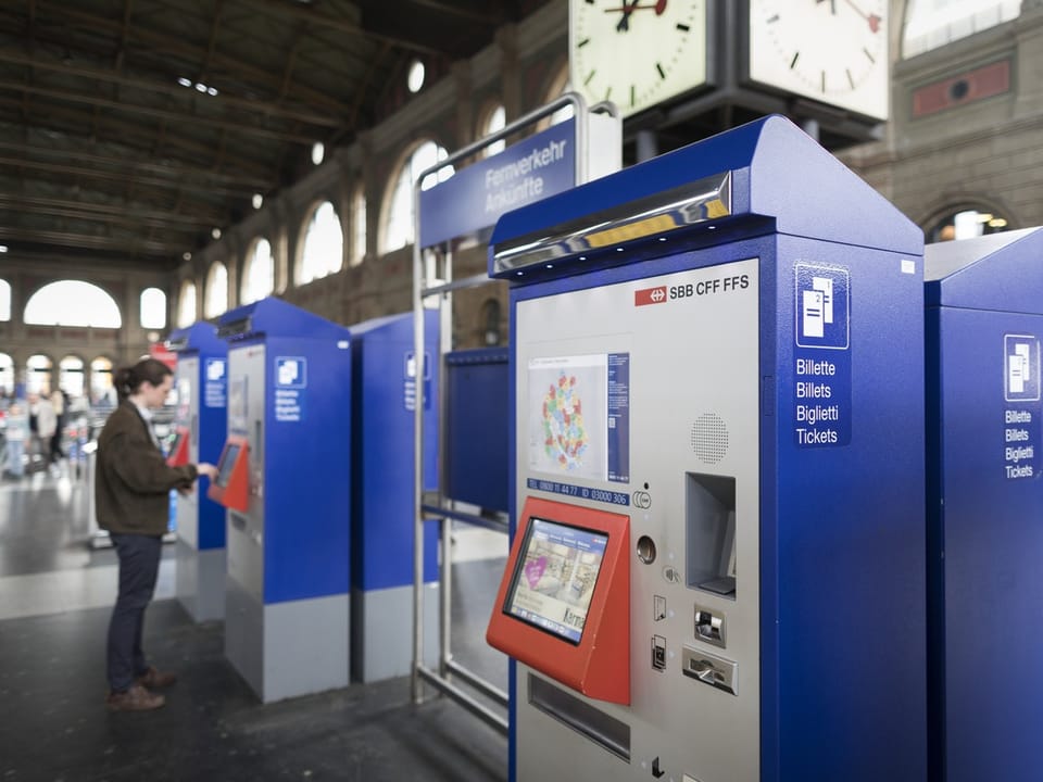 Ticketautomaten der SBB.