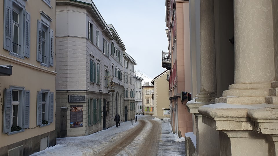 Dorfzentrum Pontresina im Oberengadin