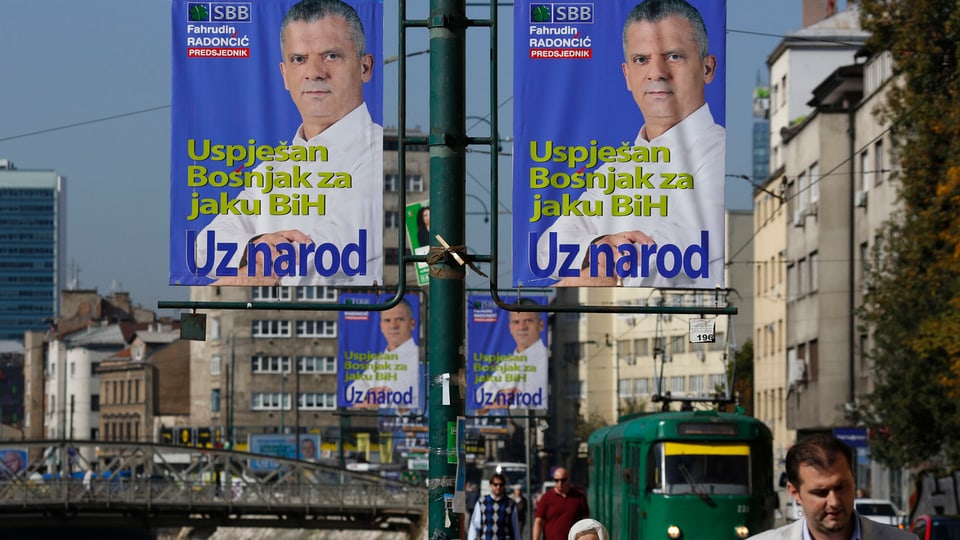 Wahlkampf in Sarajevo.