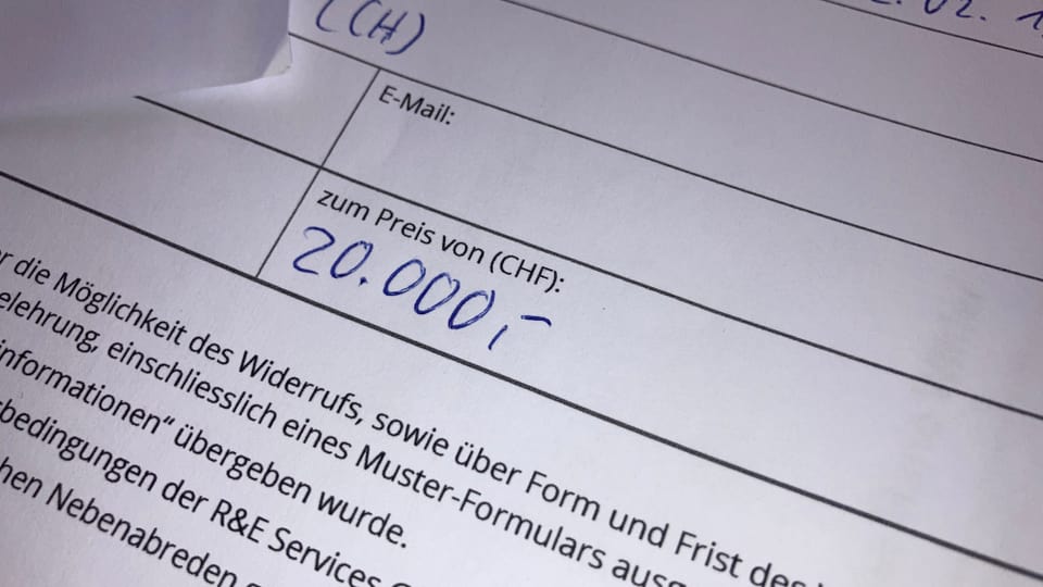 Ein Firmenvertreter bot Frau Wihler eine «Registrierung» für 20'000 Franken an. 