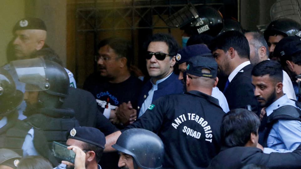 Imran Khan wurde bereits im Mai 2023 wegen angeblicher Korruption verhaftet.