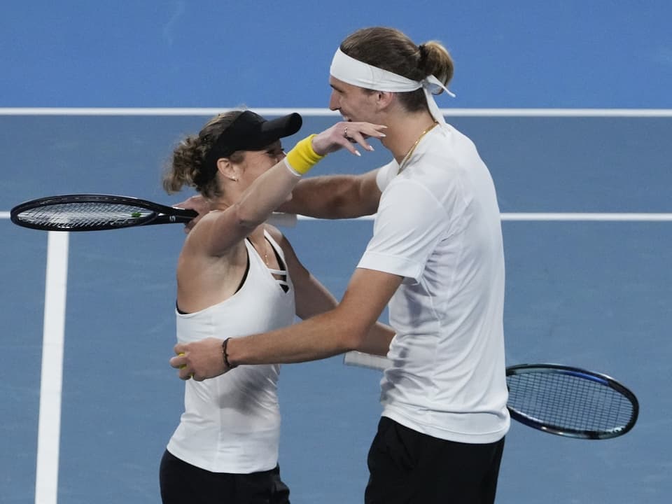 Laura Siegemund und Alexander Zverev.