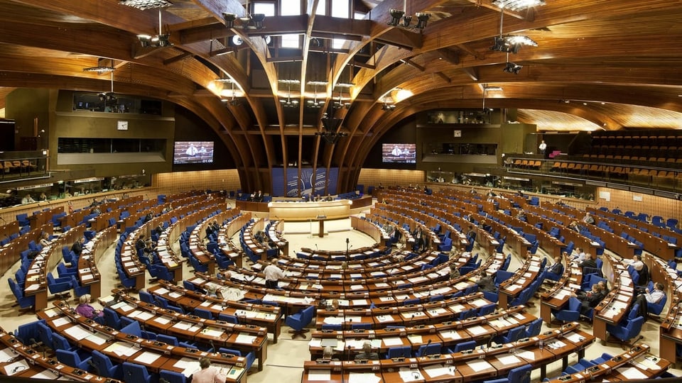 Parlamentssaal des Europarates.