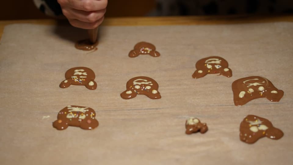 Schokoladenmäuse selber machen Kinder Rezept