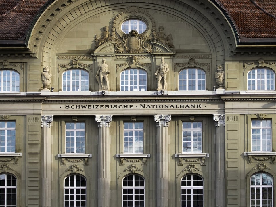 Fassade der Schweizerischen Nationalbank.