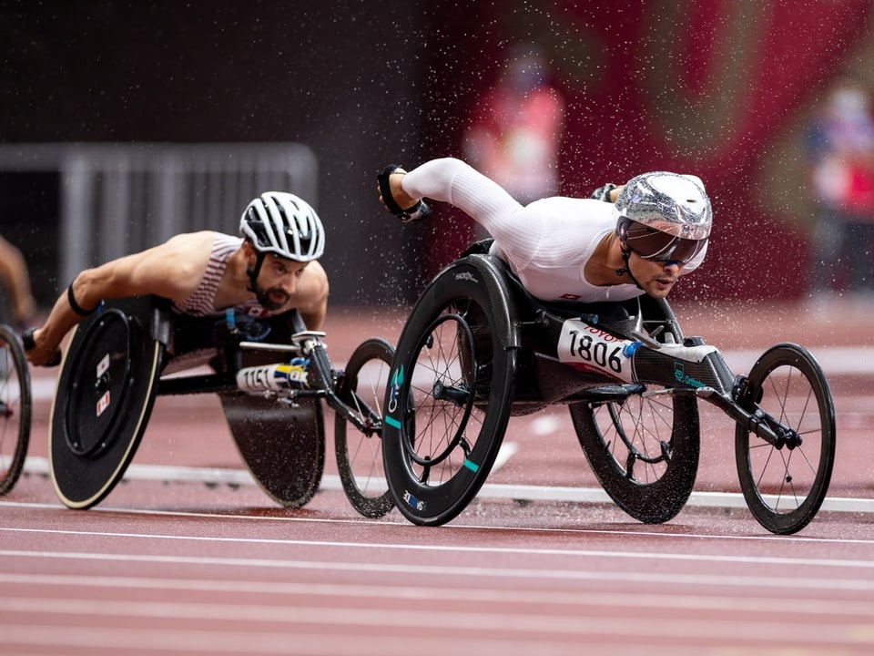 Der Schweizer Leichtathlet bei den Paralympics in Tokio 2021.