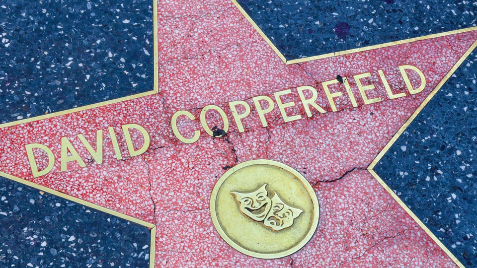 Stern David Copperfields am Walk of Fame am Hollywood Boulevard.