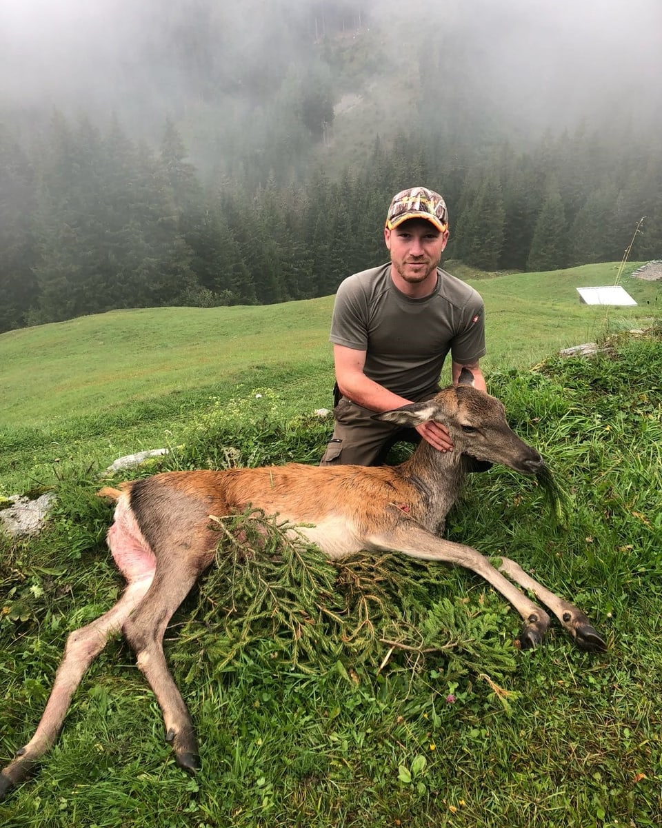 Patric Truog da Schluein ha sajettà ils 7 da settember questa vatga-tschierv.