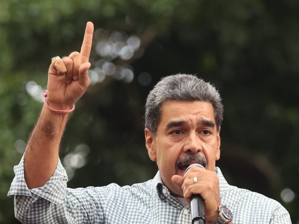 Nicolás Maduro bei einer Rede am 28. August 2024 in Caracas, Venezuela.