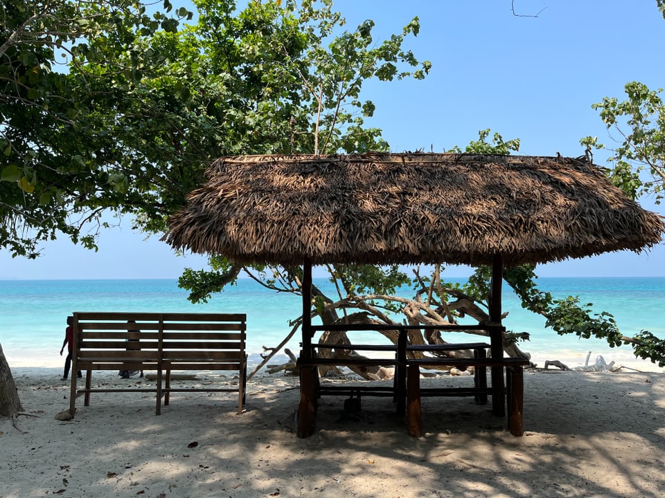 Blick von den Andamanen und Nikobaren aufs Meer