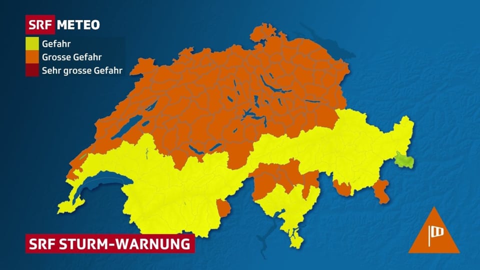 Grafik von SRF Meteo