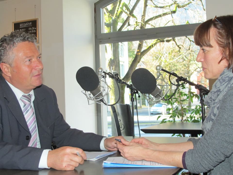 Der glarner Regierungsrat Andrea Bettiga im Gespräch mit dem Regionaljournal Ostschweiz. 