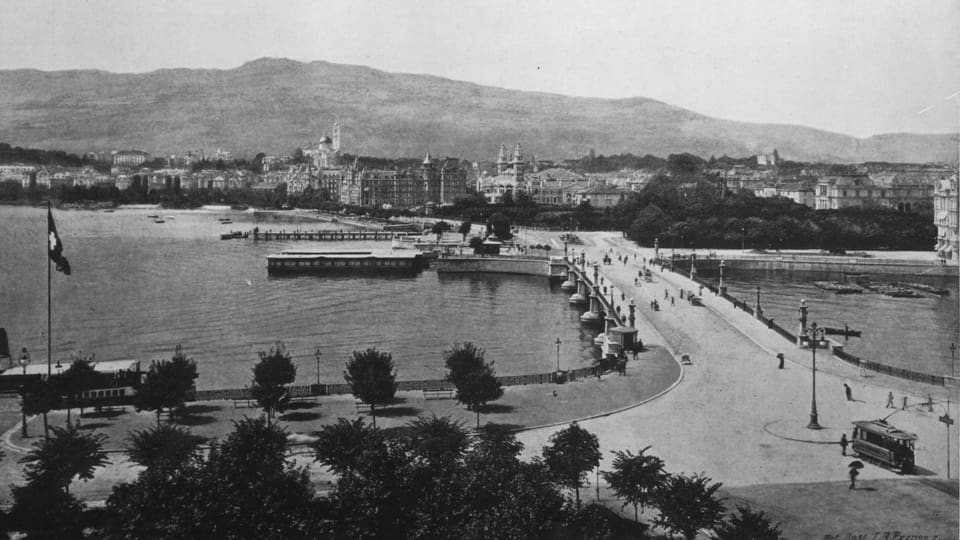 Archivbild der Stadt Zürich – man sieht die damalige Quai-Brücke.