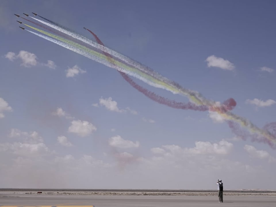 Flugshow mit Kampfjets