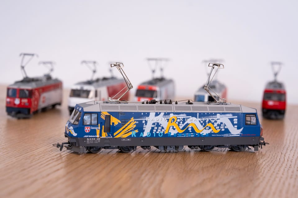 Modelllokomotive von RTR mit dem Logo von 1999