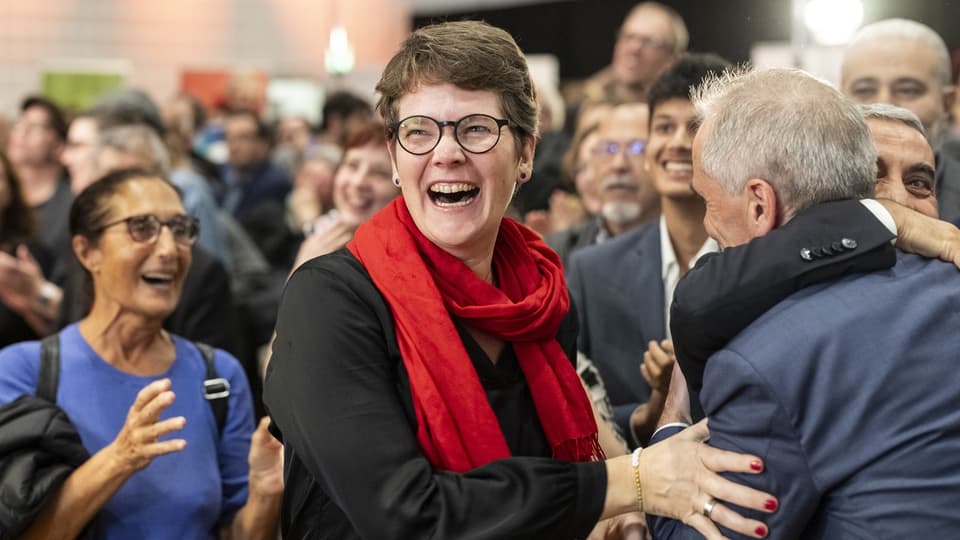 SP-Präsidentin Lisa Mathys freut sich über das gute Abschneiden ihrer Partei