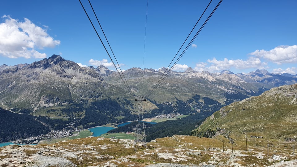 Lavurar sin var 3000 meters sur mar, en il territori da skis Corvatsch