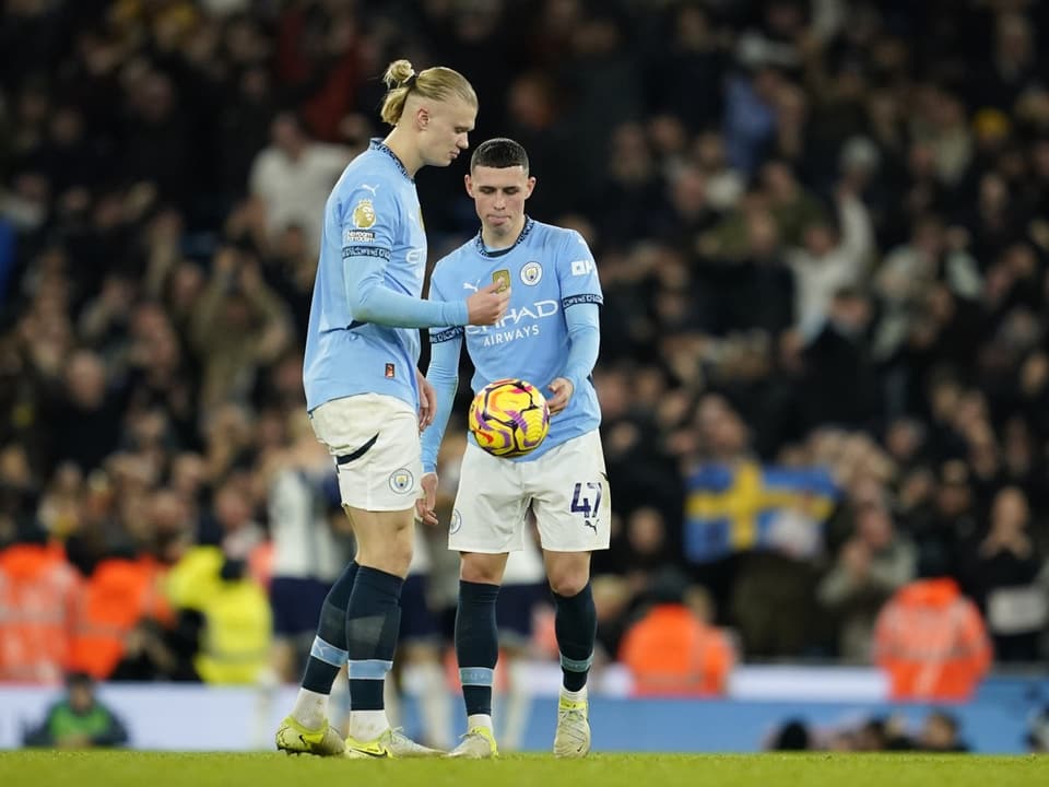 Erling Haaland und Phil Foden.