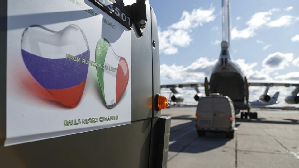 Russische Armee unterstützt Italien im Kampf gegen das Coronavirus