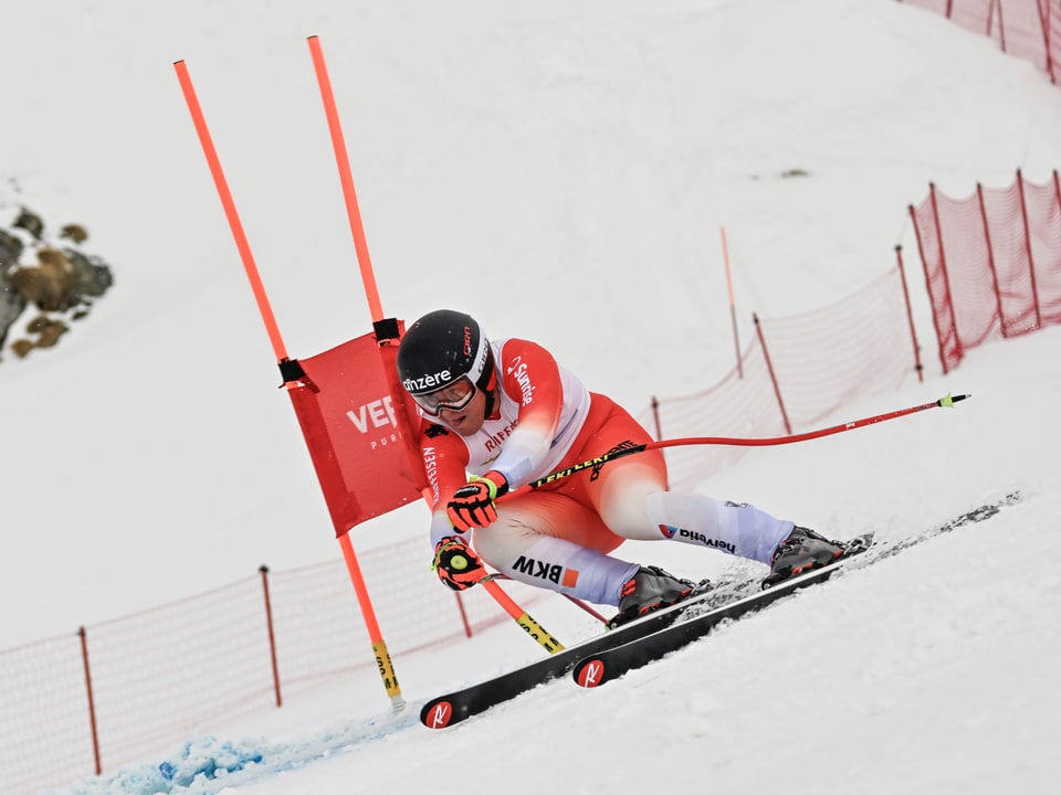 Christophe Torrent rast die Piste runter.