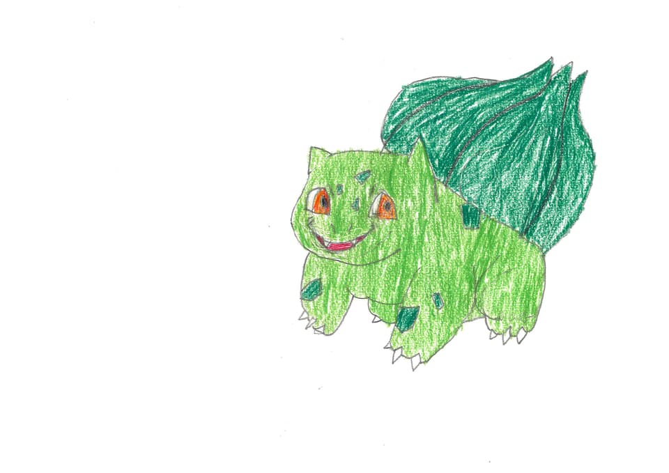 Kinderzeichnung Drache