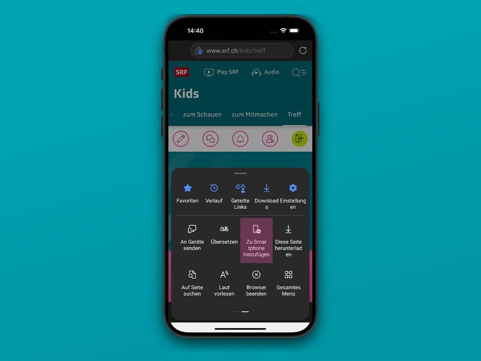 Screenshot Teilen Android-Gerät