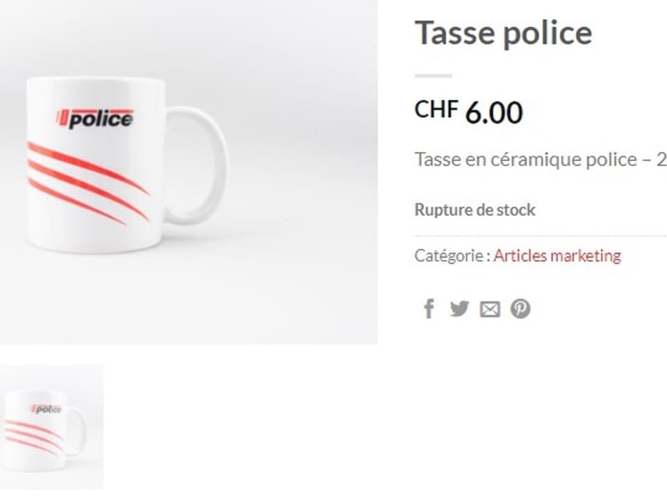 Tasse Polizei