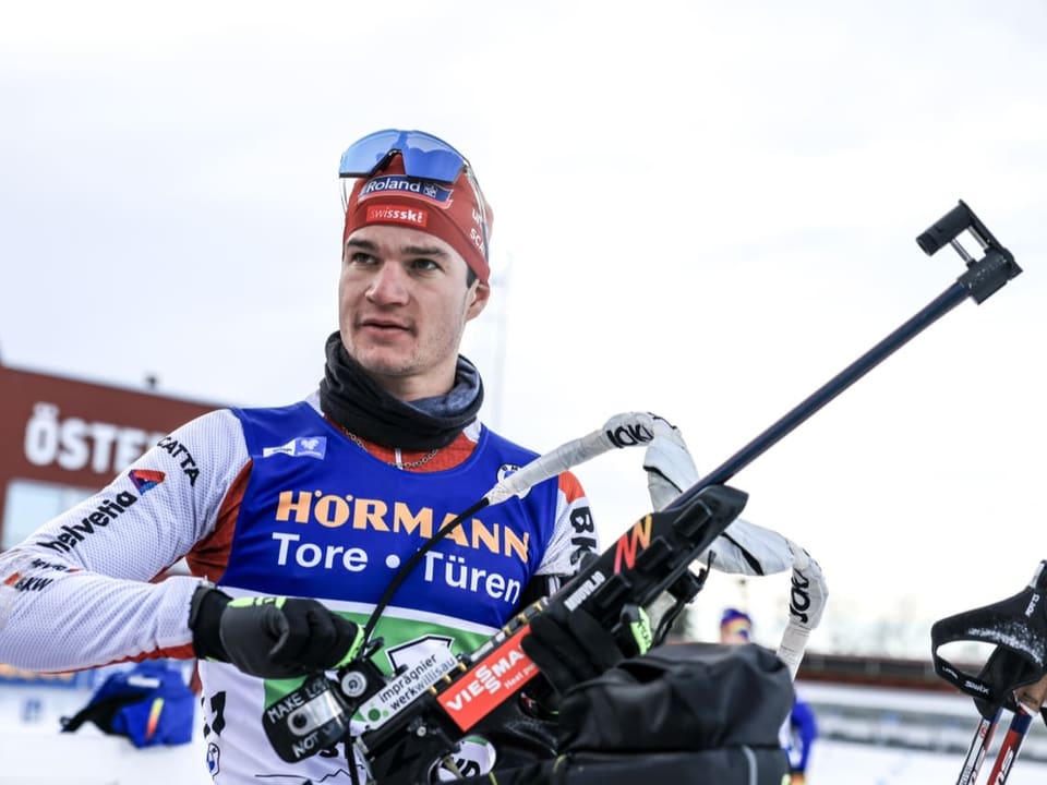 Der Schwyzer Biathlet Niklas Hartweg.