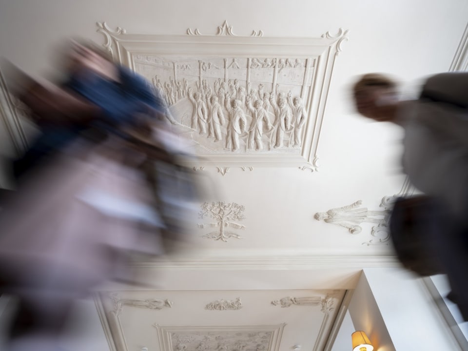 Syombolbild aus der Halle des Berner Ratshaus.