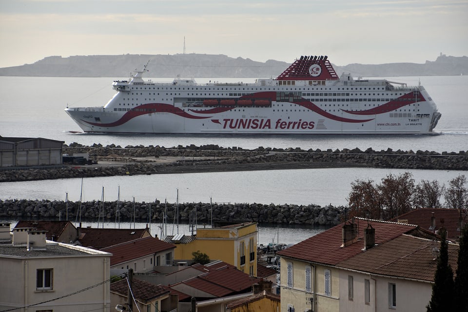 Autofähre «Tanit» der tunesischen Reederei Compagnie Tunisienne de Navigation
