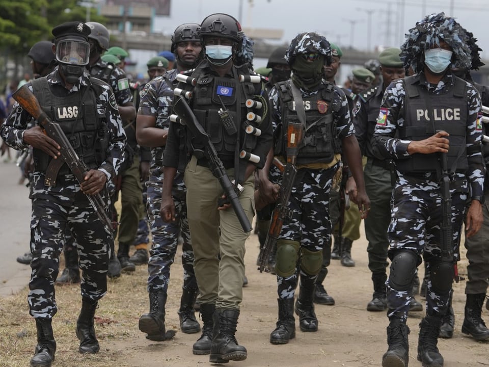 Polizei in Lagos.