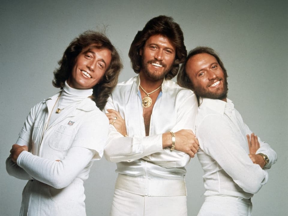 Die drei Bee Gees Brüder Robin, Maurice und Barry Gibb