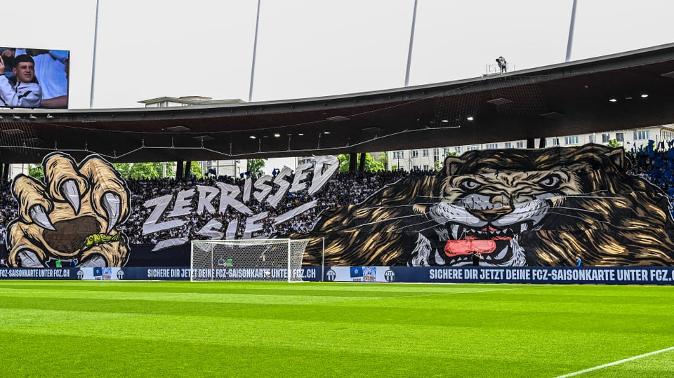 Choreo der FCZ-Fans