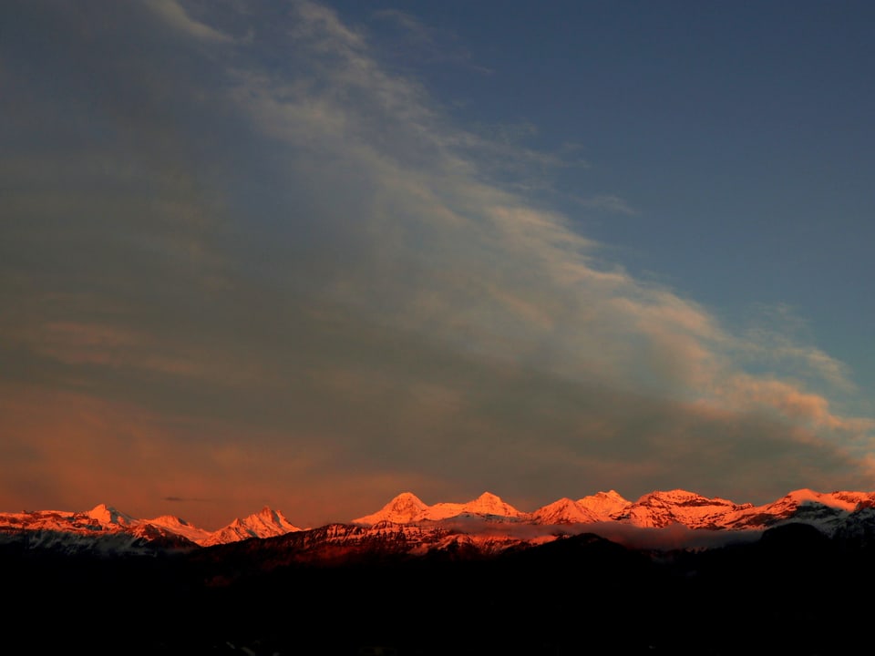 Alpenglühen.