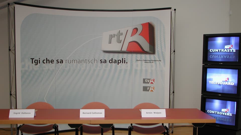 Banner cun si «Tgi che sa rumantsch sa dapli».