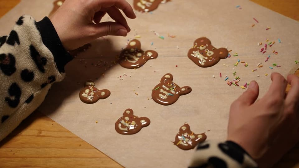 Schokoladenmäuse selber machen Kinder Rezept