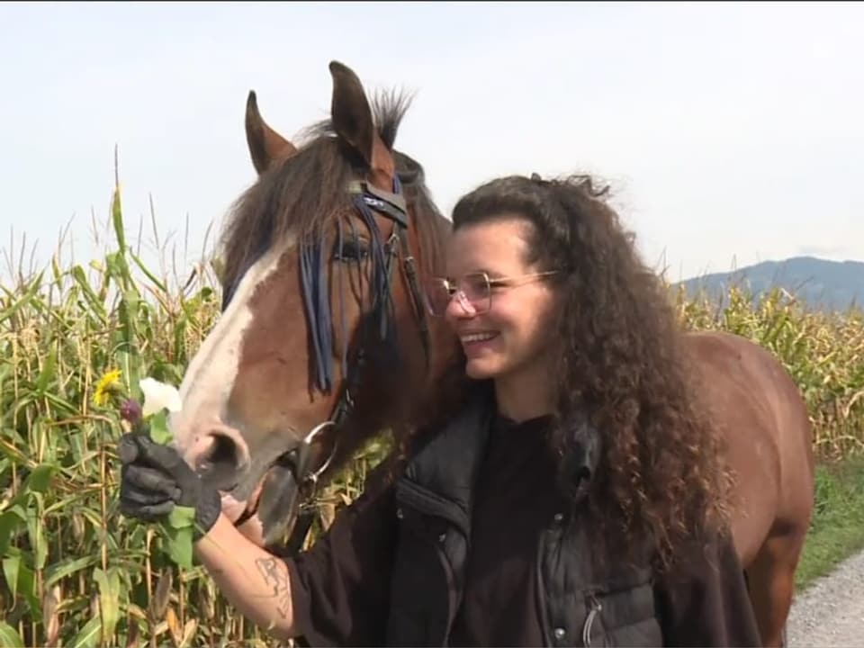 Selina Rotach mit ihrem Pferd Quello.