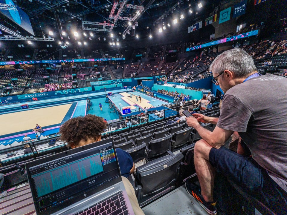 Paris 2024: Blick in die Arena Bercy.