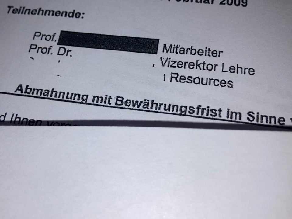 Auszug aus der Abmahnung