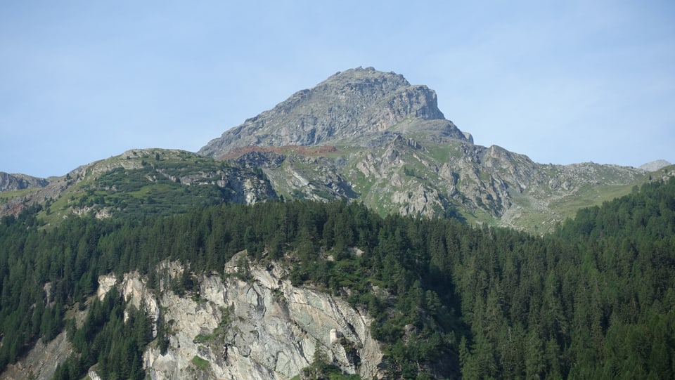 Là nua che la terra è cotschna (da vesair davent dal lai da Marmorera) èn anc da vesair bain ils fastezs nua ch'i vegniva gudagnà arom or dal grip. 