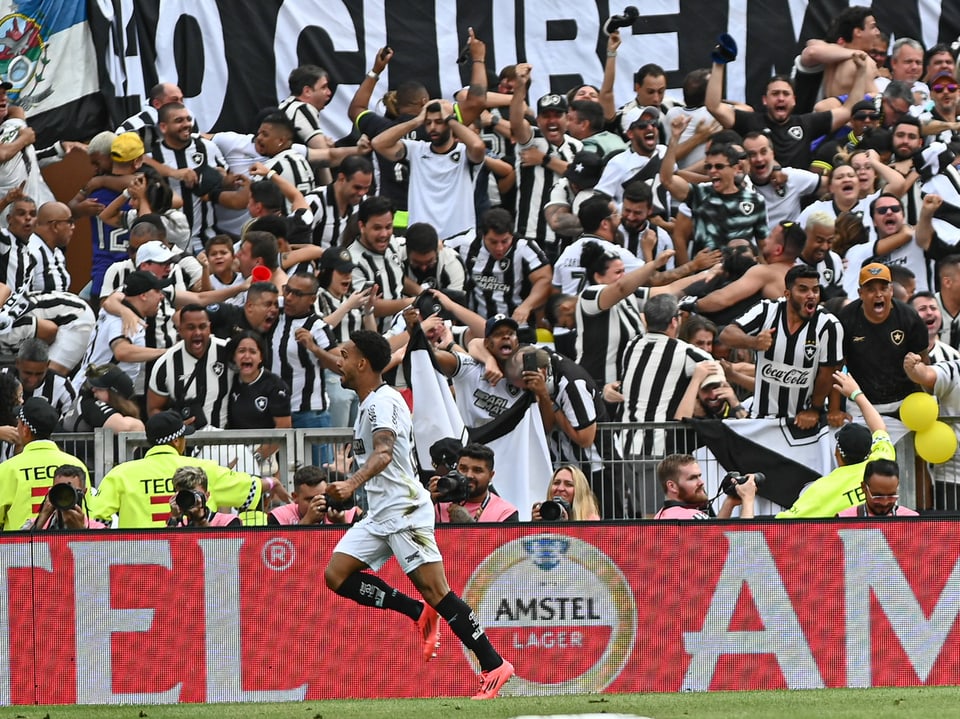 Botafogo-Fans bejubeln einen Treffer.