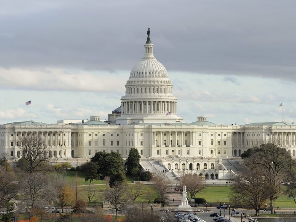 Ansicht des US-Kapitols in Washington, D.C.