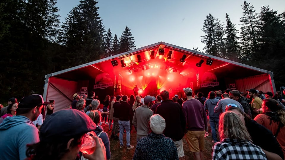 Abendstimmung am Open Air Rheinwald 2023