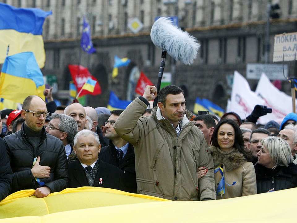 Vitali Klitschko und weitere prominente Demonstranten