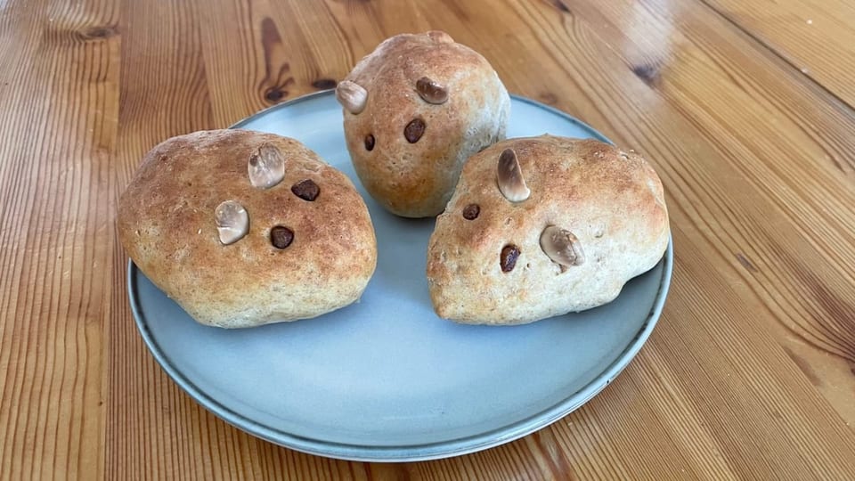 Mäusebrötchen Brot Kinder Backen Rezept Backanleitung