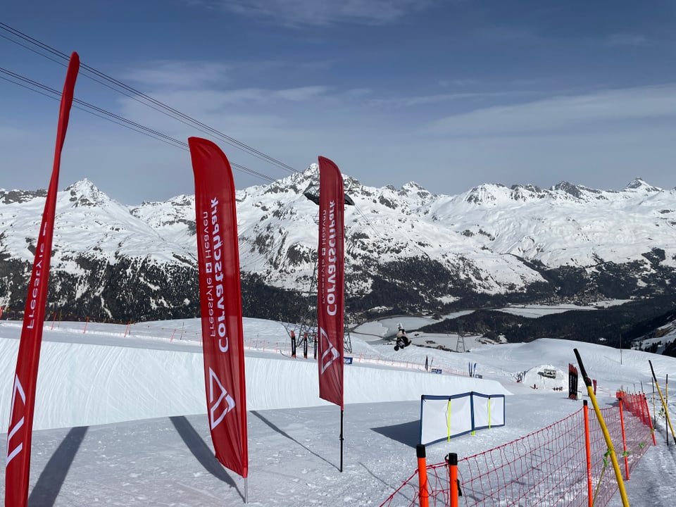 Die neue Halfpipe auf dem Corvatsch.