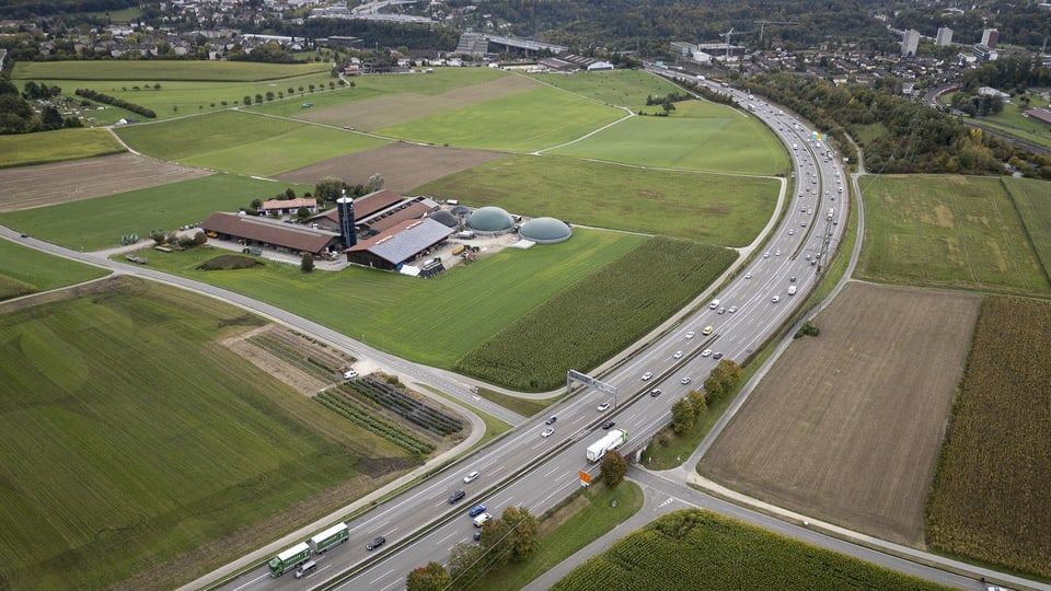 Autobahn von oben 