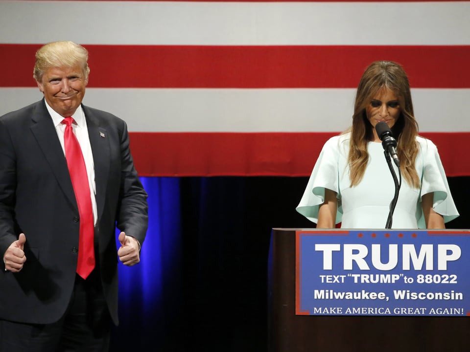 Donald Trump und Ehefrau Melania Trump.